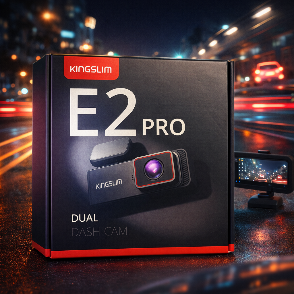 Kingslim Dash Cam Front and Rear 2K+1080P, Mini