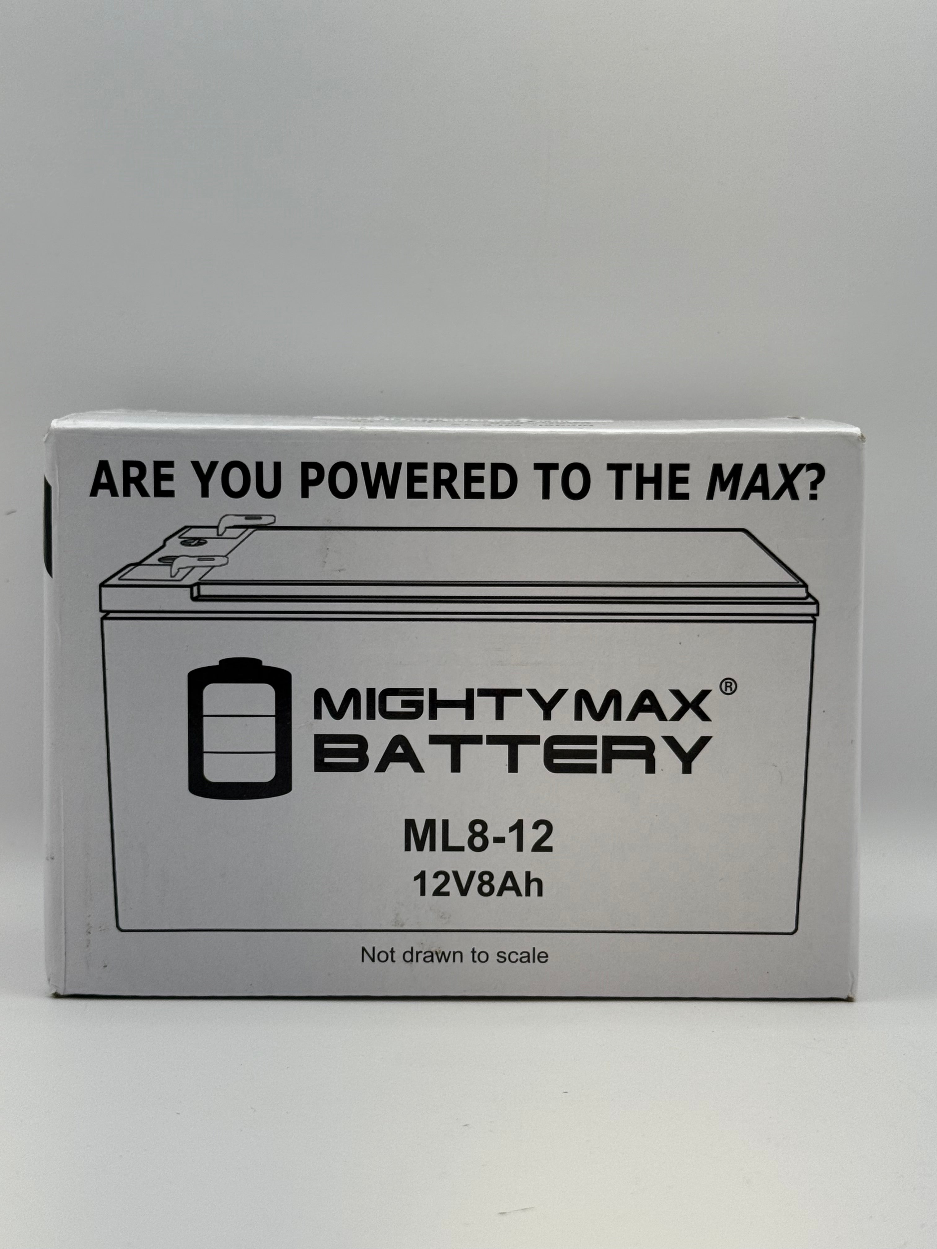 Mighty Max Battery ML8-12 - 12 Volt 8 AH, F1 Terminal