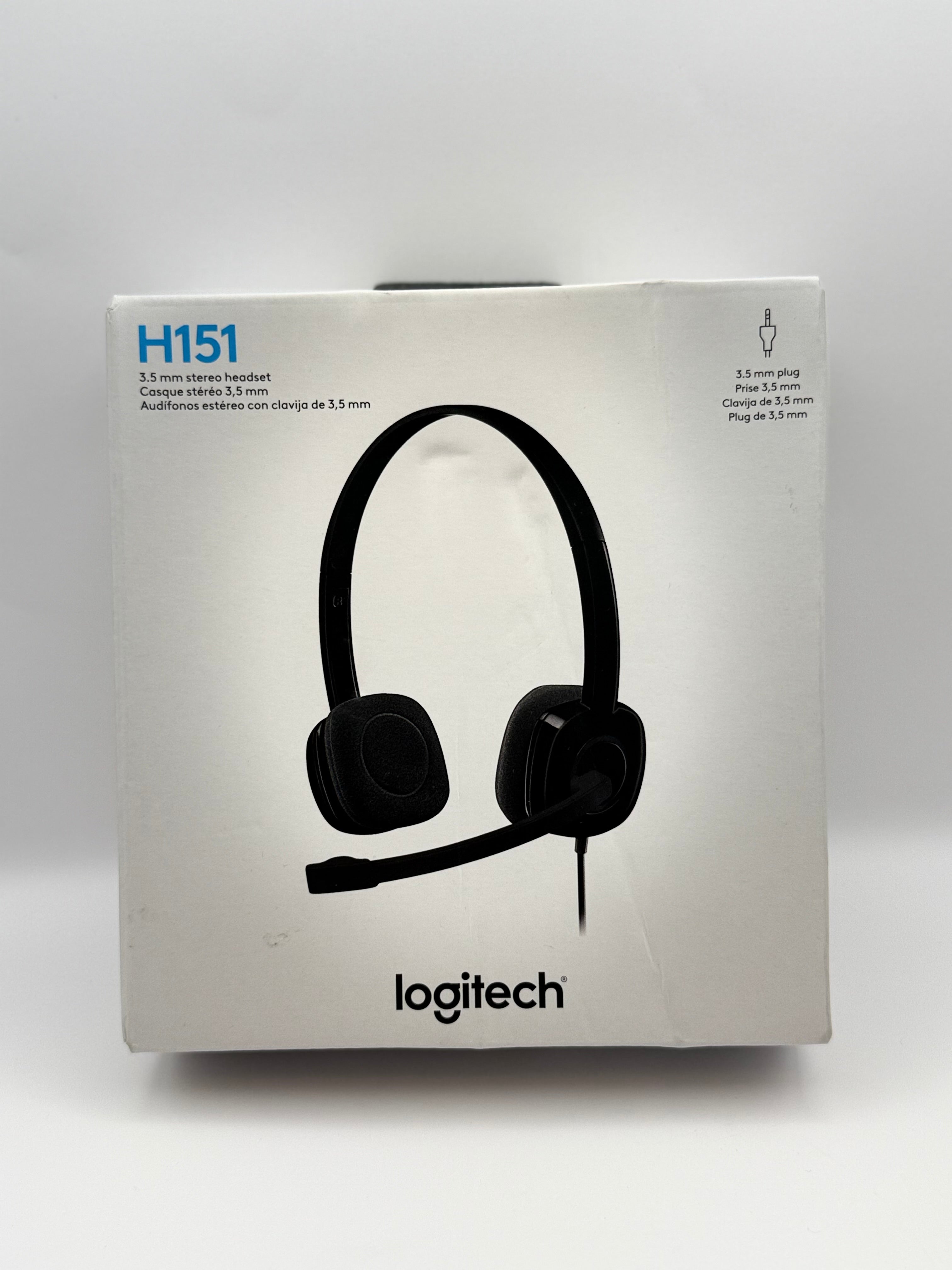 Logitech H151 Wired Headset, Analog Stereo Headphones