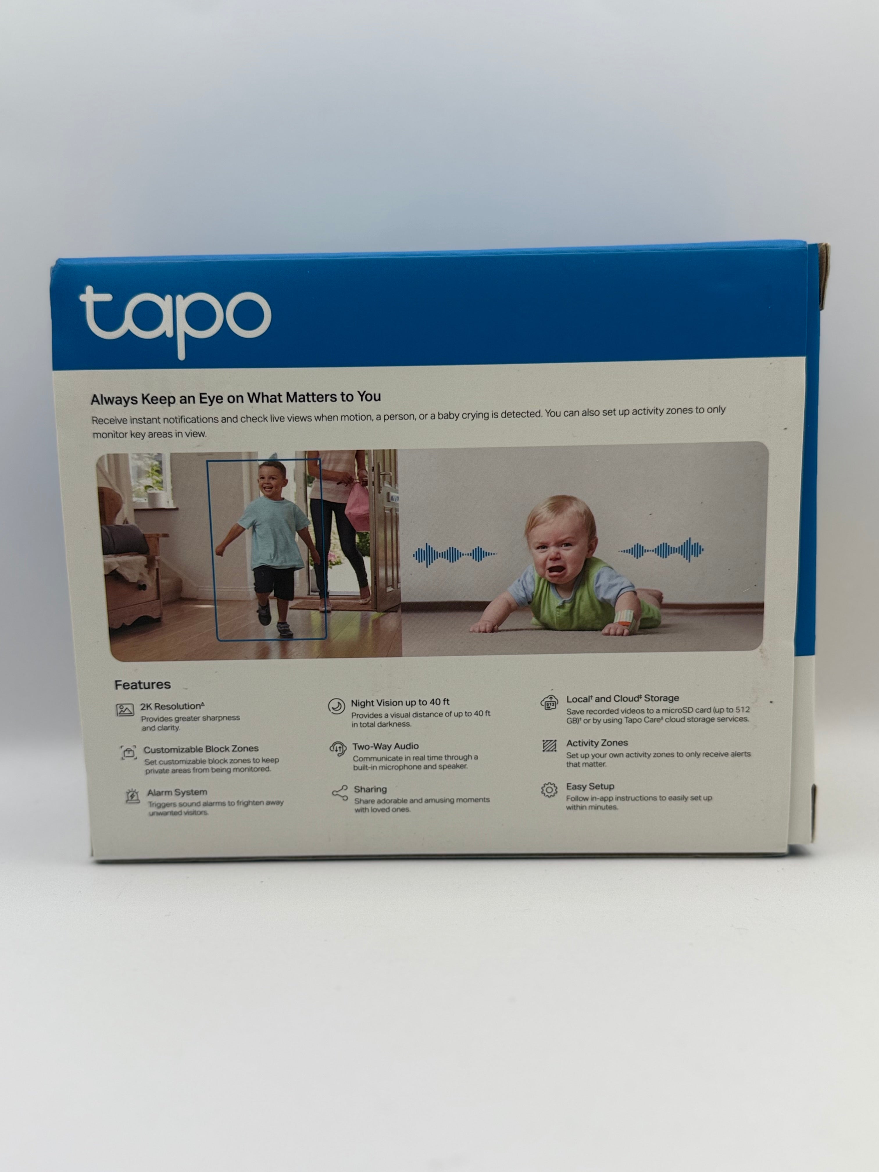 TP-Link Tapo Pan/Tilt Security Camera for Baby Monitor, Pet