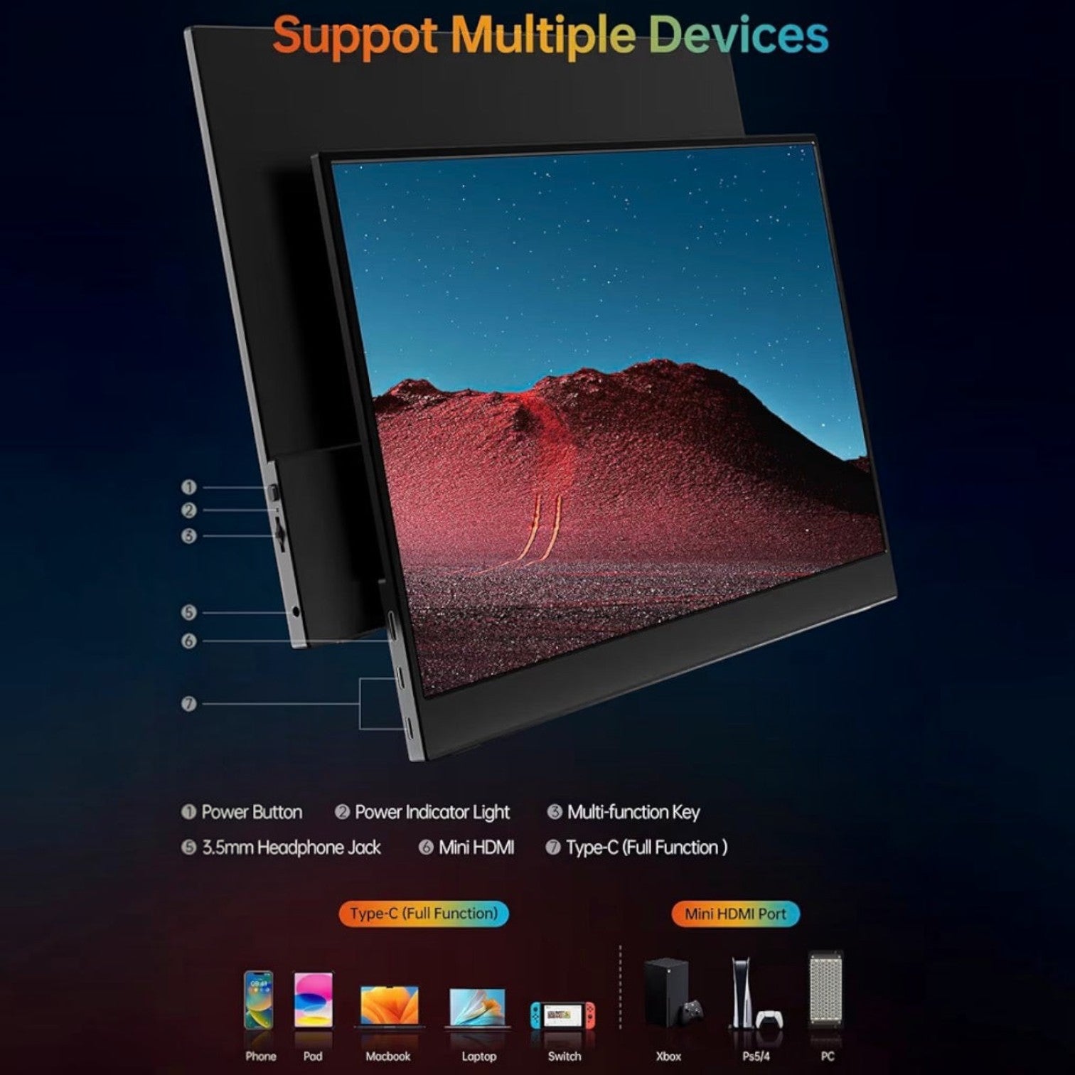 VILVA Portable-Monitor-for-Laptop