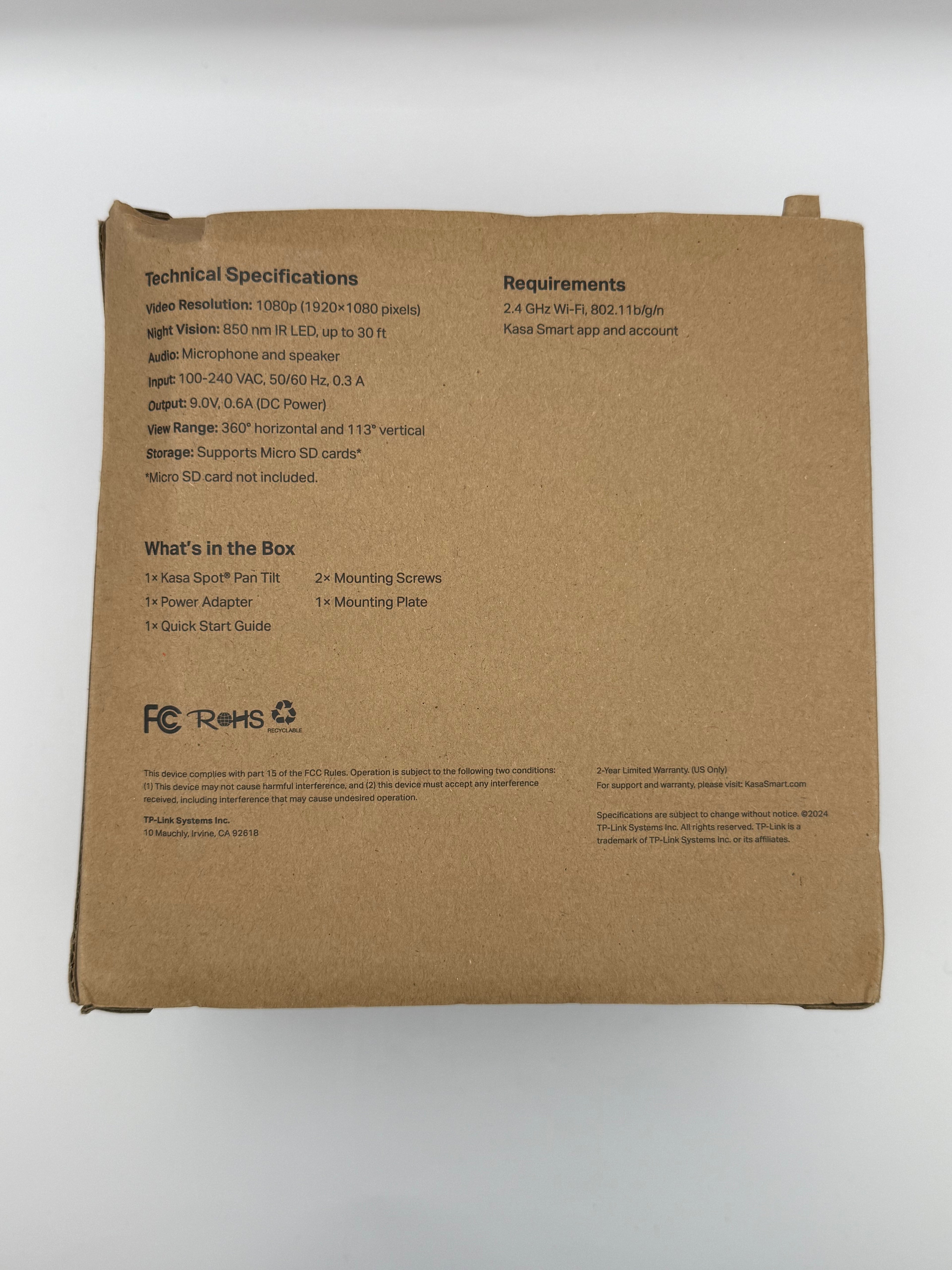 Kasa Smart Security Camera for Baby monitor, 1080p HD