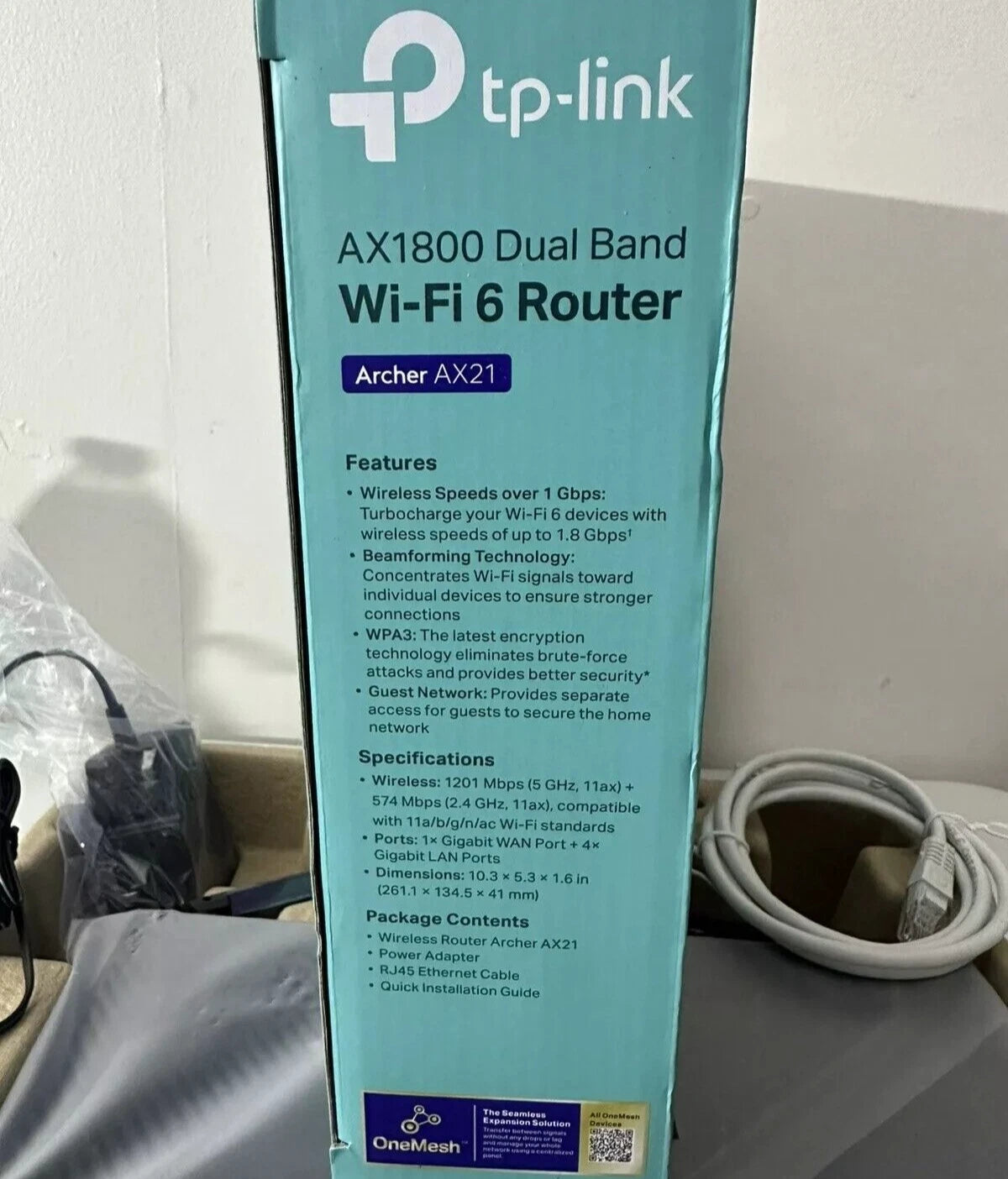TP-Link AX1800 WiFi 6 Router V4 (Archer AX21) Dual Band