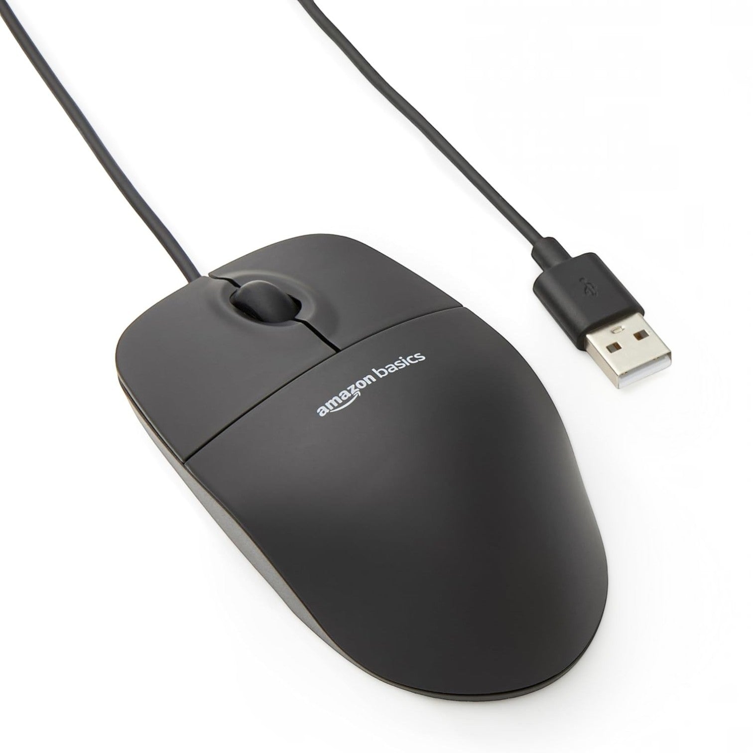 Amazon Basics 3-Button USB Wired Mouse
