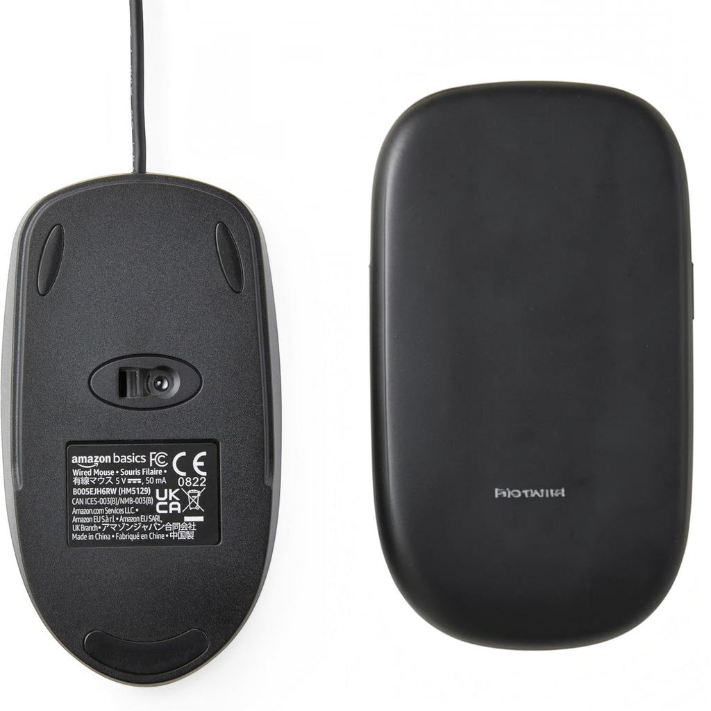 Amazon Basics 3-Button USB Wired Mouse