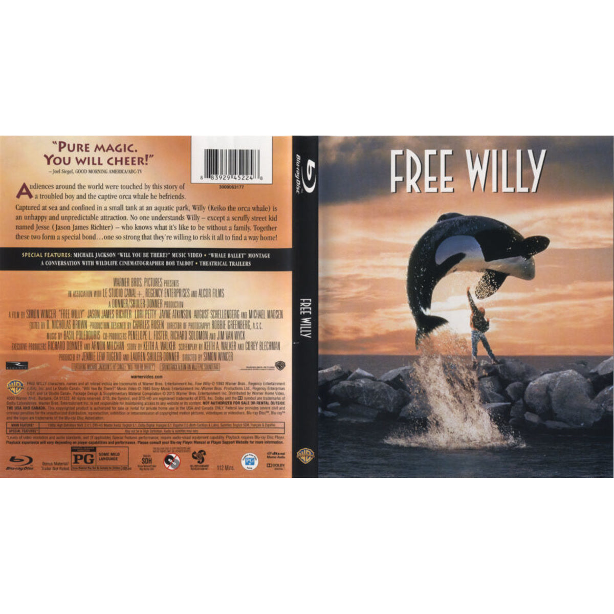 Free Willy (1993) - Blu-ray - Edition Pending UPC - product view 2