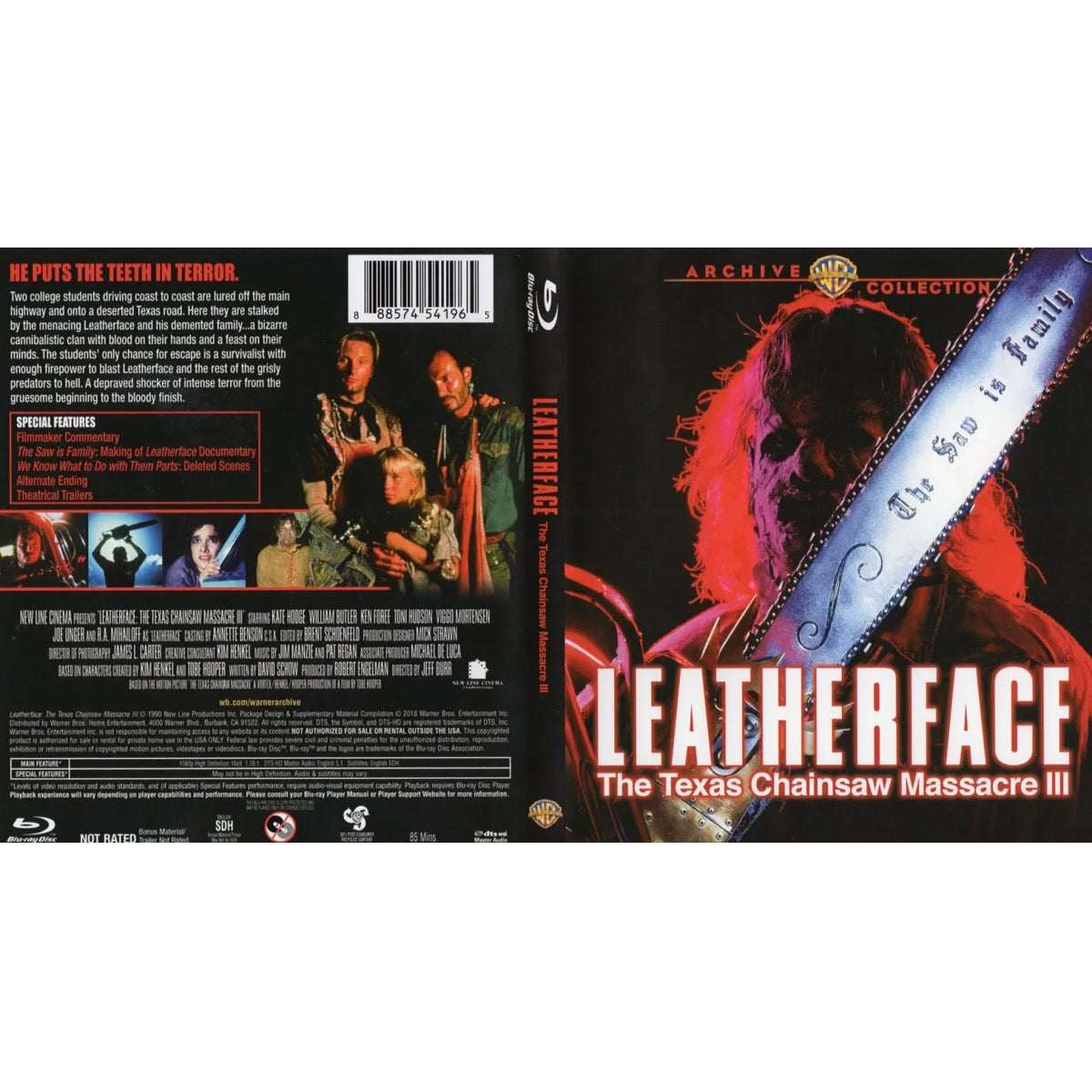 Leatherface: The Texas Chainsaw Massacre III - Warner Archive Blu-ray - product view 1