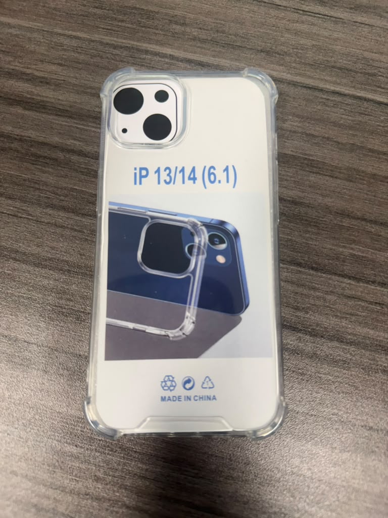 Clear protective case for iPhone 13 or 14 (6.1-inch)