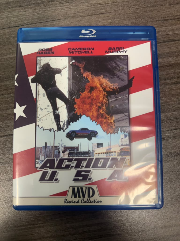Action U.S.A. MVD Rewind Collection Blu-ray front cover