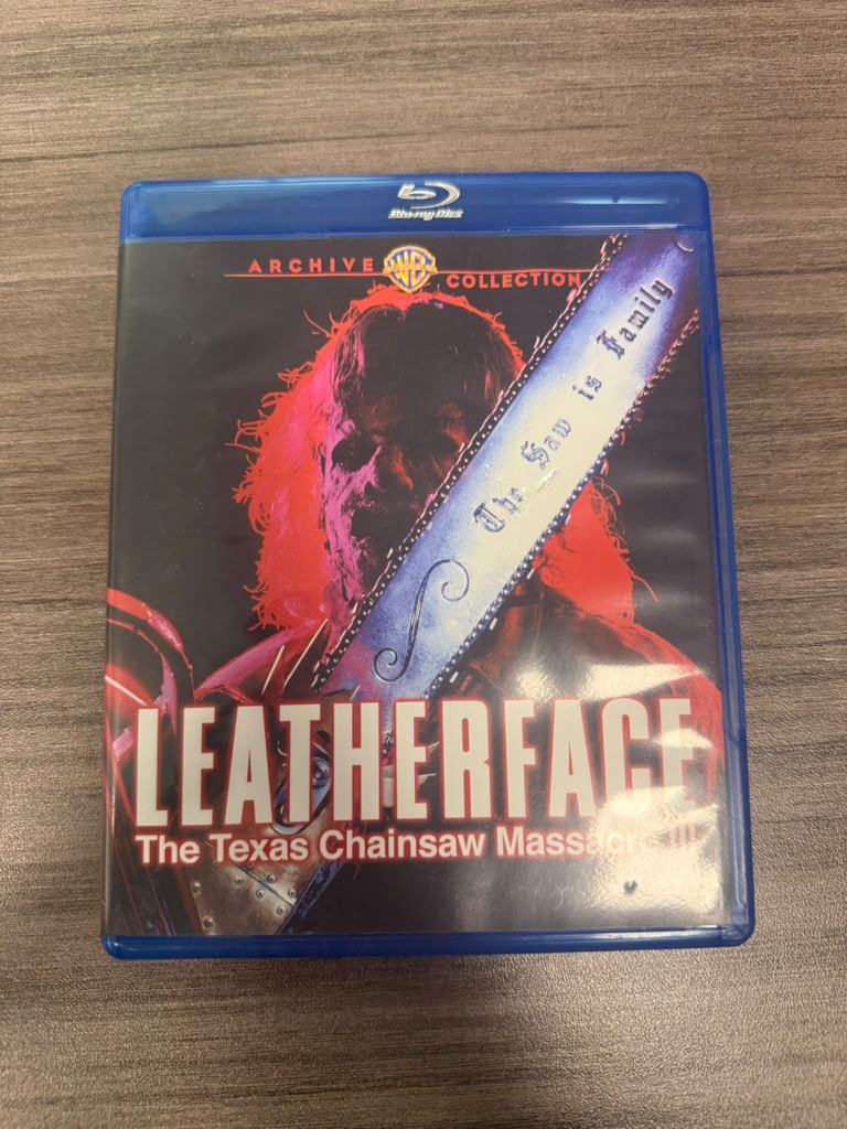 Leatherface The Texas Chainsaw Massacre III Warner Archive Blu-ray front cover