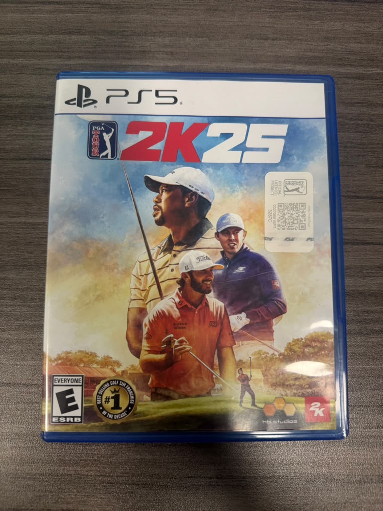 PGA Tour 2K25 PlayStation 5 game front cover