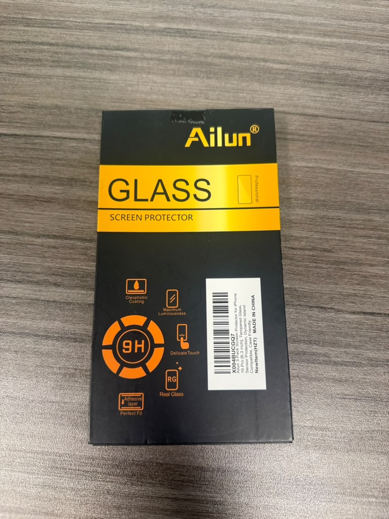 Ailun 9H glass screen protector package