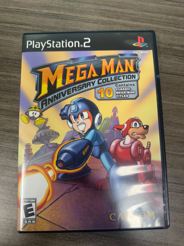 Mega Man Anniversary Collection PlayStation 2 game front cover