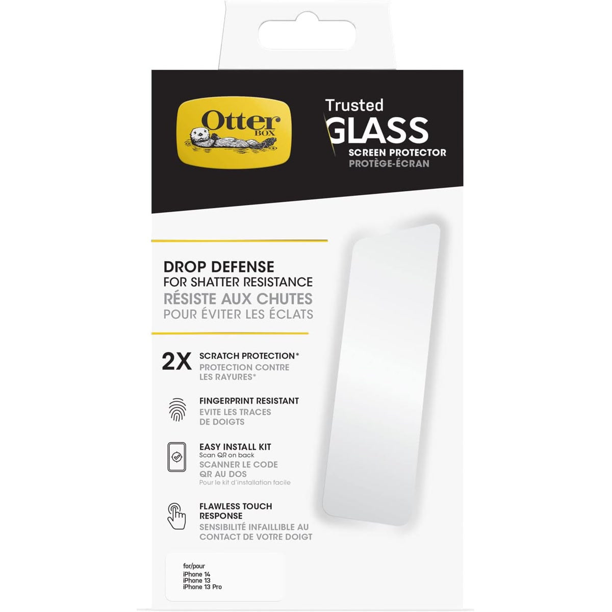 OtterBox Trusted Glass for iPhone 16e / 14 / 13 Pro / 13 - product view 1