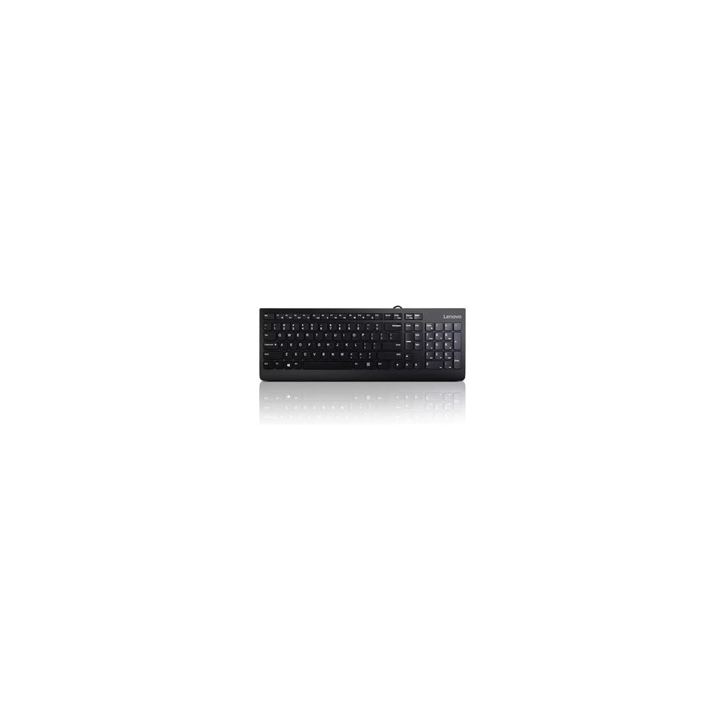 Lenovo 300 USB Keyboard, Wired, Adjustable Tilt, Ergonomic, Windows 7/8/10, GX30M39655, Black - alternate view 2