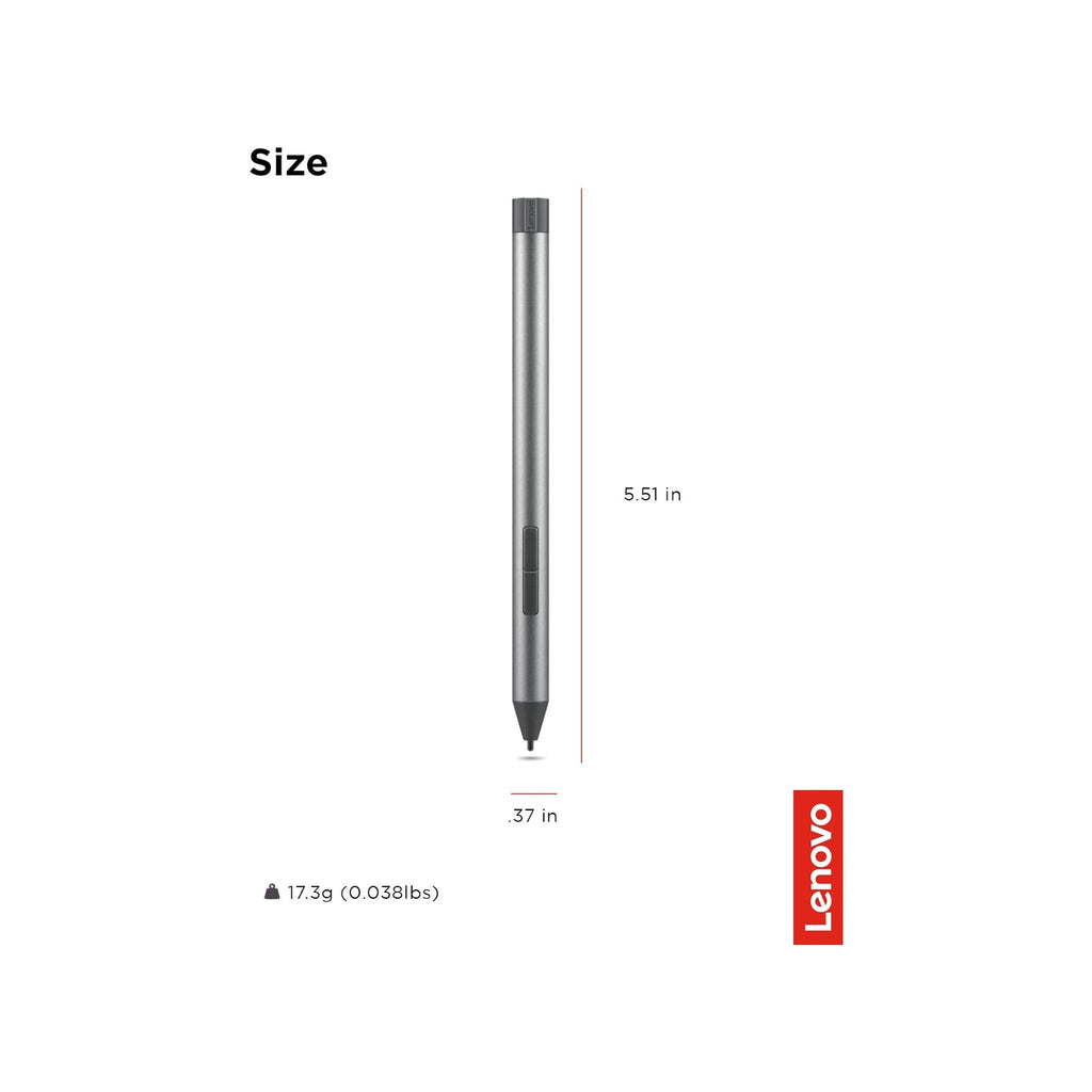 Lenovo Digital Pen 2 (Laptop) - Ultra-Tactile Response - 4,096 Levels of Pressure - Natural Feel Elastometer Pen Tip - Extended Battery L...