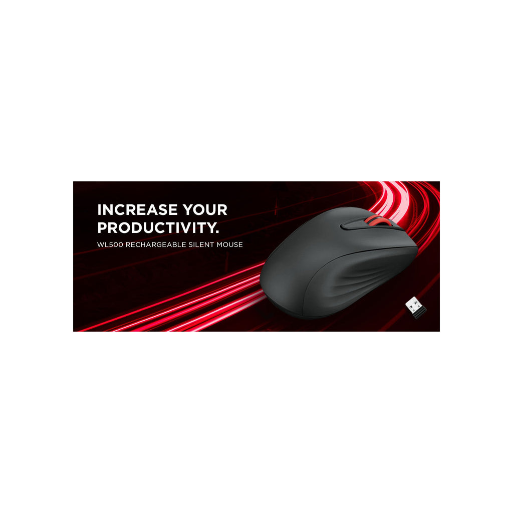 Lenovo USB-C Rechargeable Silent Mouse (WL500) - Silent Buttons, USB-C Rechargeable, Ambidextrous Grip, Adjustable DPI - Plug-and-Play 2.... - alternate view 2