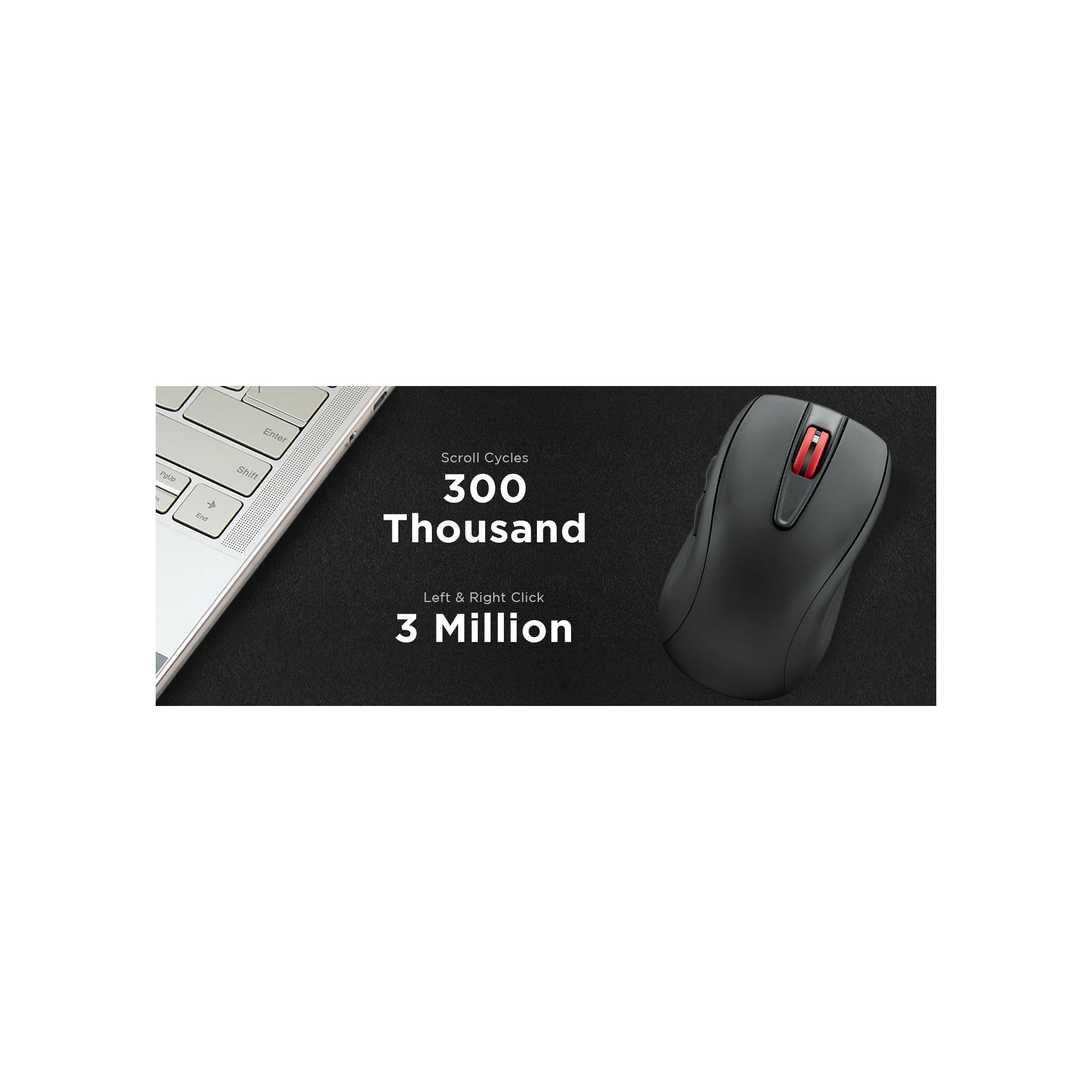Lenovo USB-C Rechargeable Silent Mouse (WL500) - Silent Buttons, USB-C Rechargeable, Ambidextrous Grip, Adjustable DPI - Plug-and-Play 2.... - alternate view 3