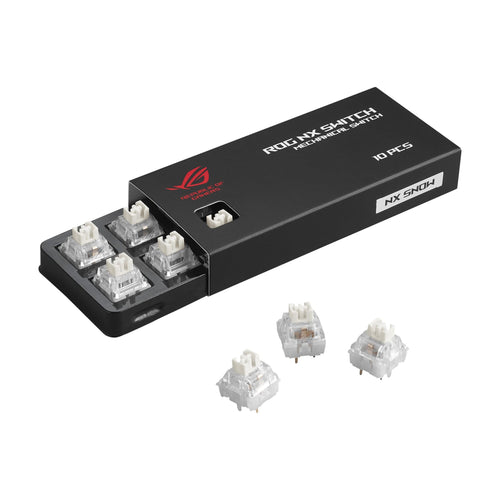 ASUS ROG NX Snow Switches (10 pcs), Pre-Lubed, 1.8mm Actuation Point, PC & POM housing, POM Stem - alternate view 2
