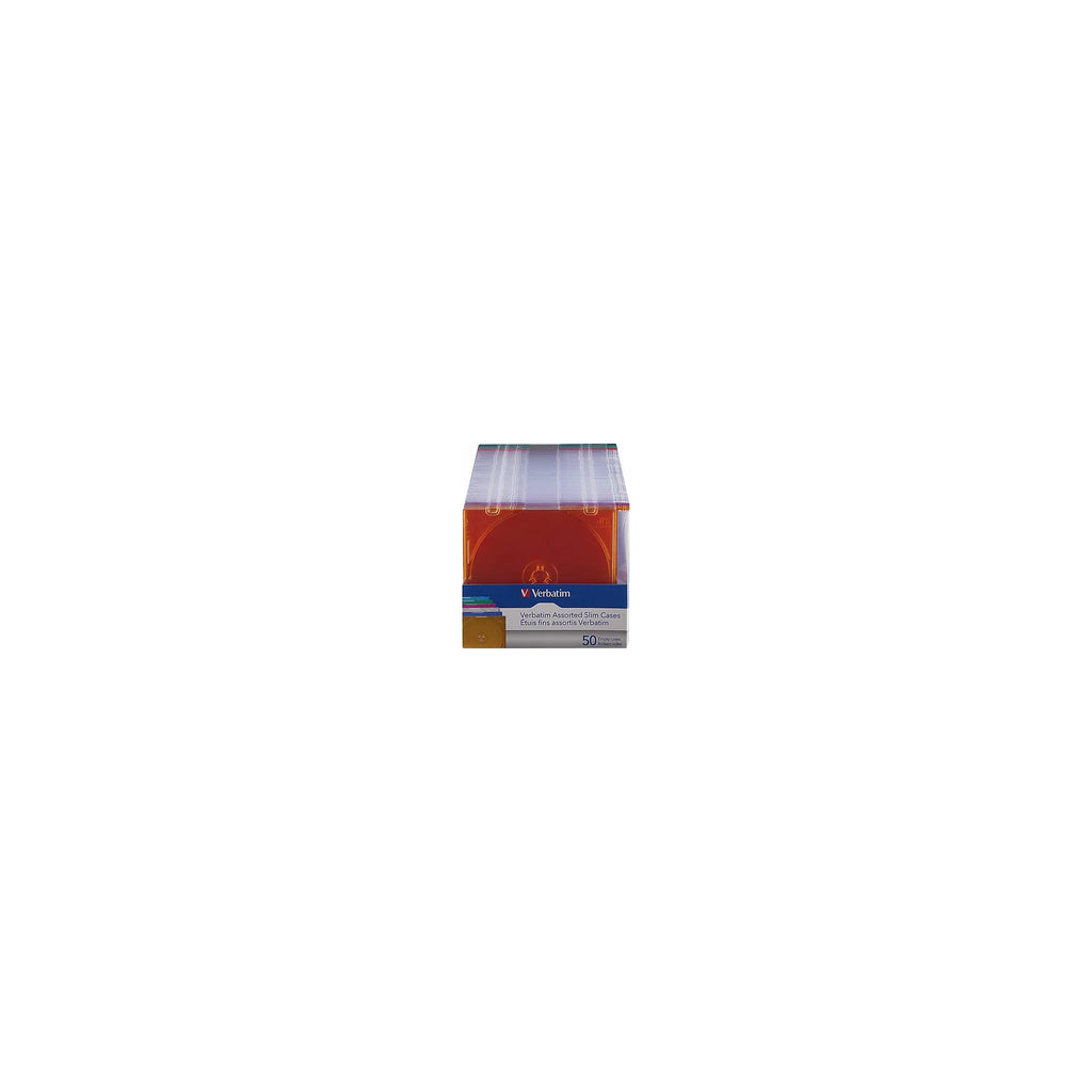 Verbatim CD DVD Blu-Ray Clear Slim Jewel Cases, 5.2 mm – 25 Pack