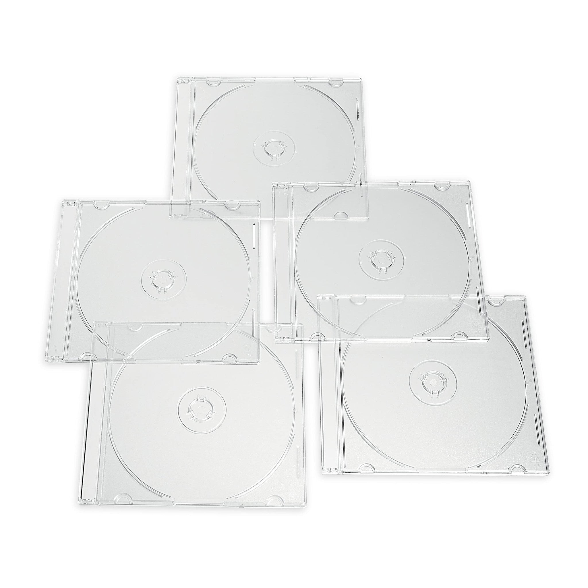 Verbatim CD DVD Blu-Ray Clear Slim Jewel Cases, 5.2 mm – 25 Pack - alternate view 3