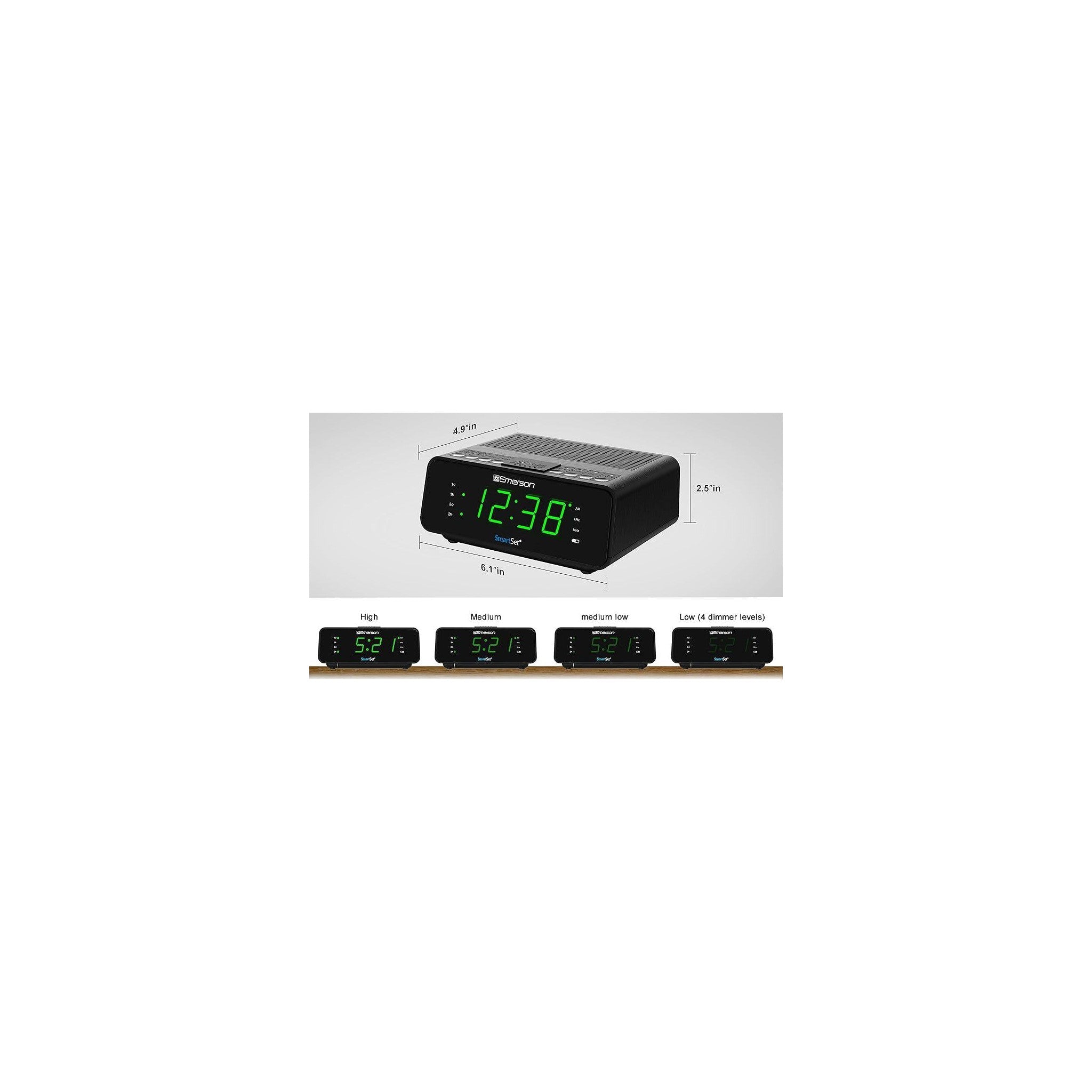Emerson SmartSet CKS1900 alarm clock radio – image 1