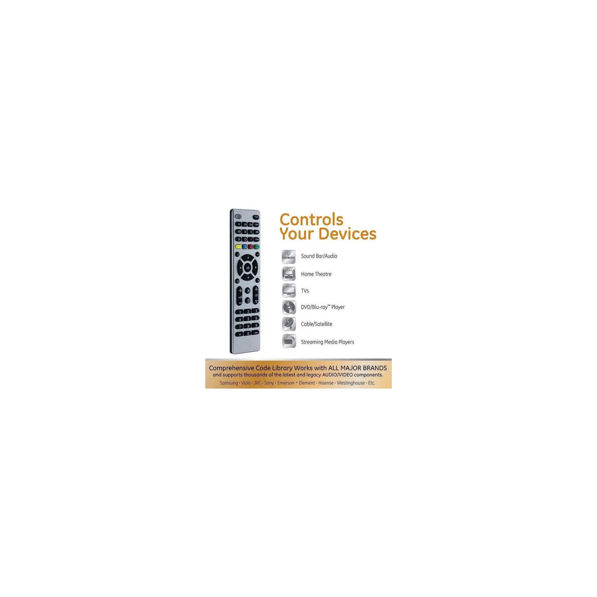 GE 34708 four-device universal remote control – image 2