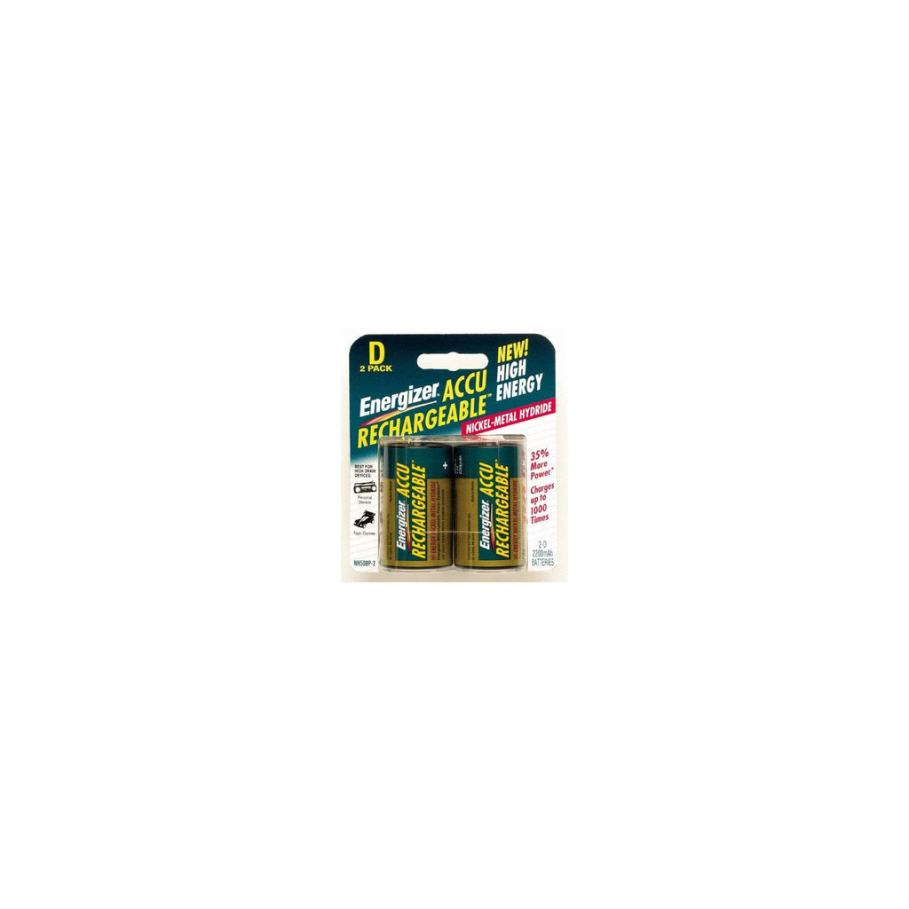 Energizer Recharge rechargeable D batteries, two-pack – image 1