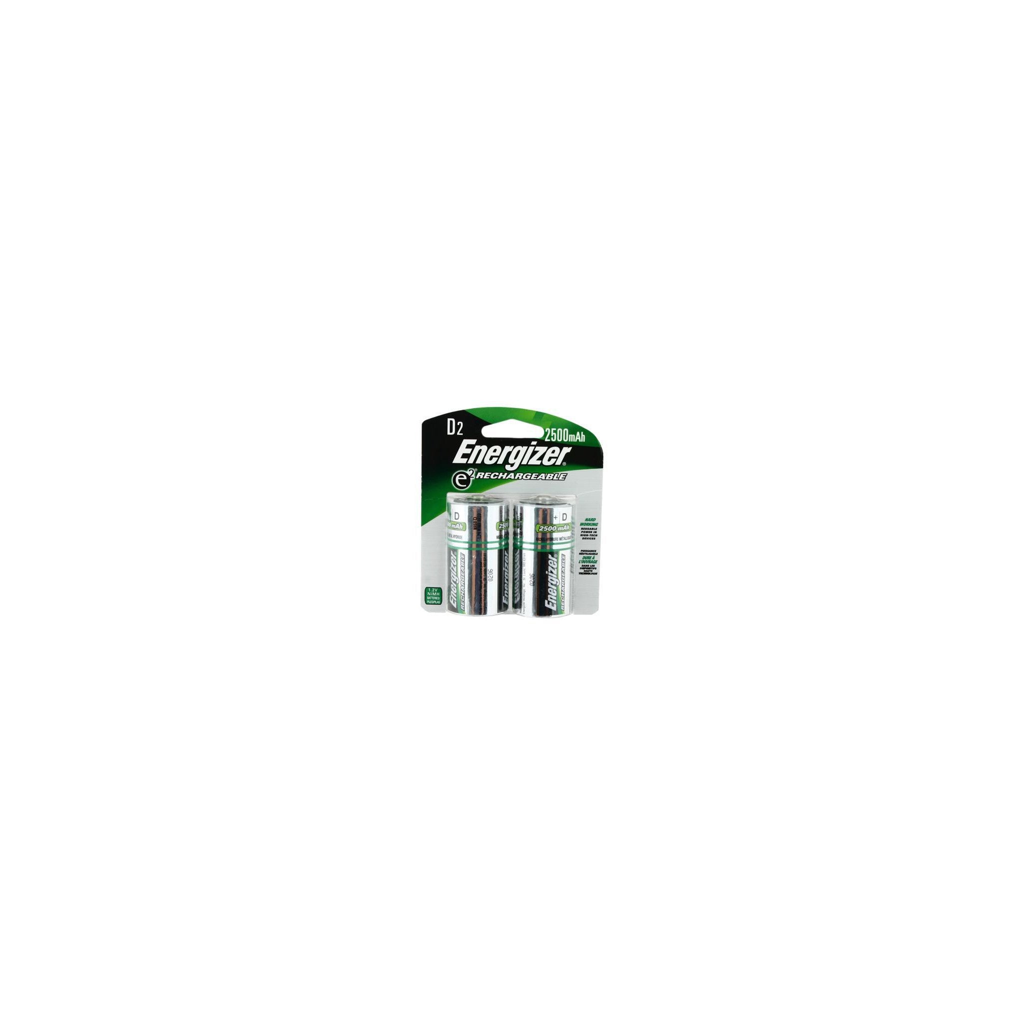 Energizer Recharge rechargeable D batteries, two-pack – image 3