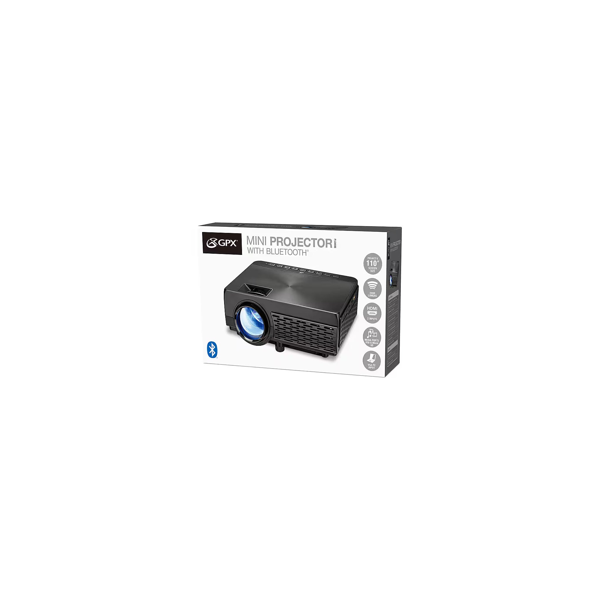 GPX PJ300B mini projector with Bluetooth and remote – image 2