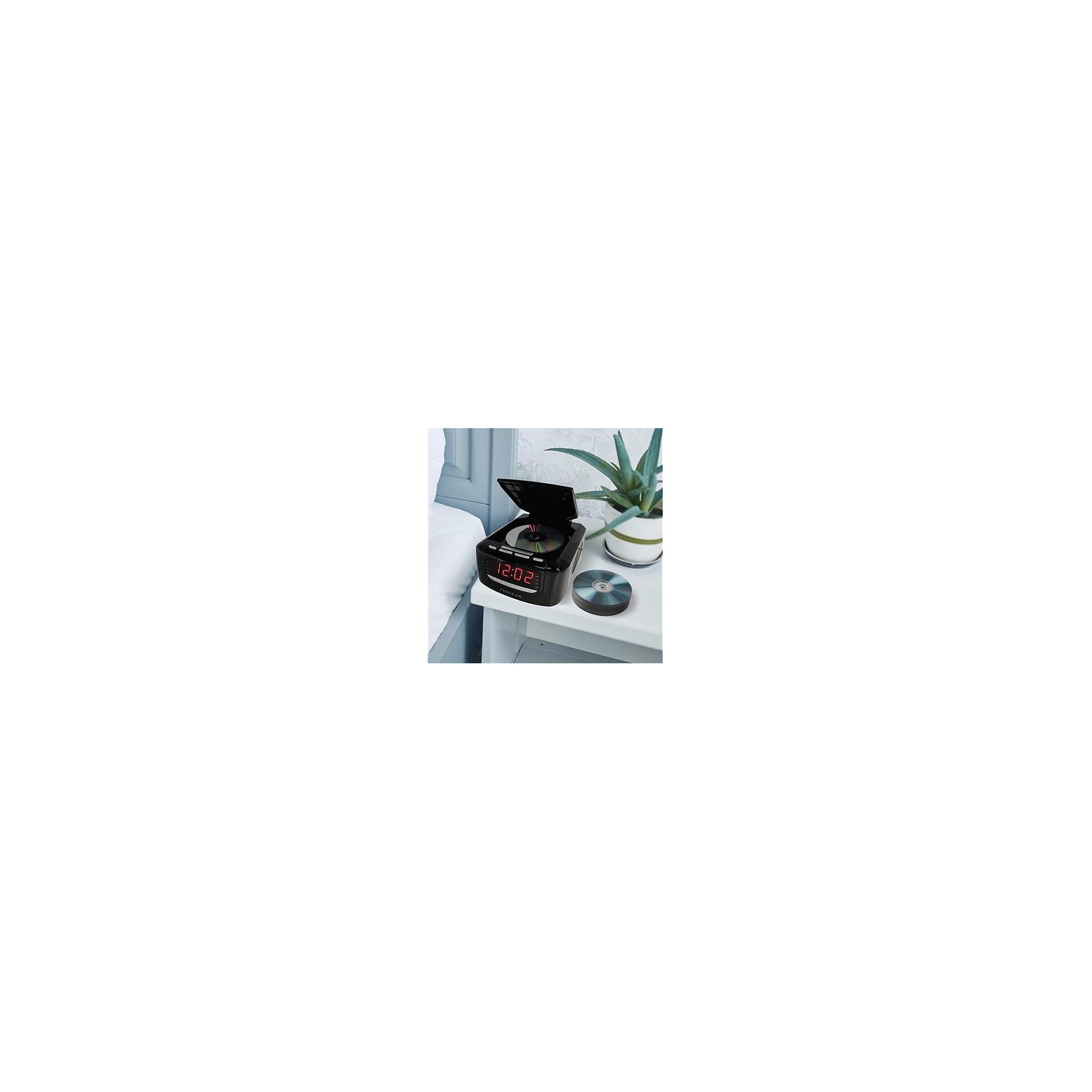 Proscan PCR4896 CD clock radio with USB charger – image 2