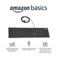 Amazon Basics full-size wired keyboard — image 1