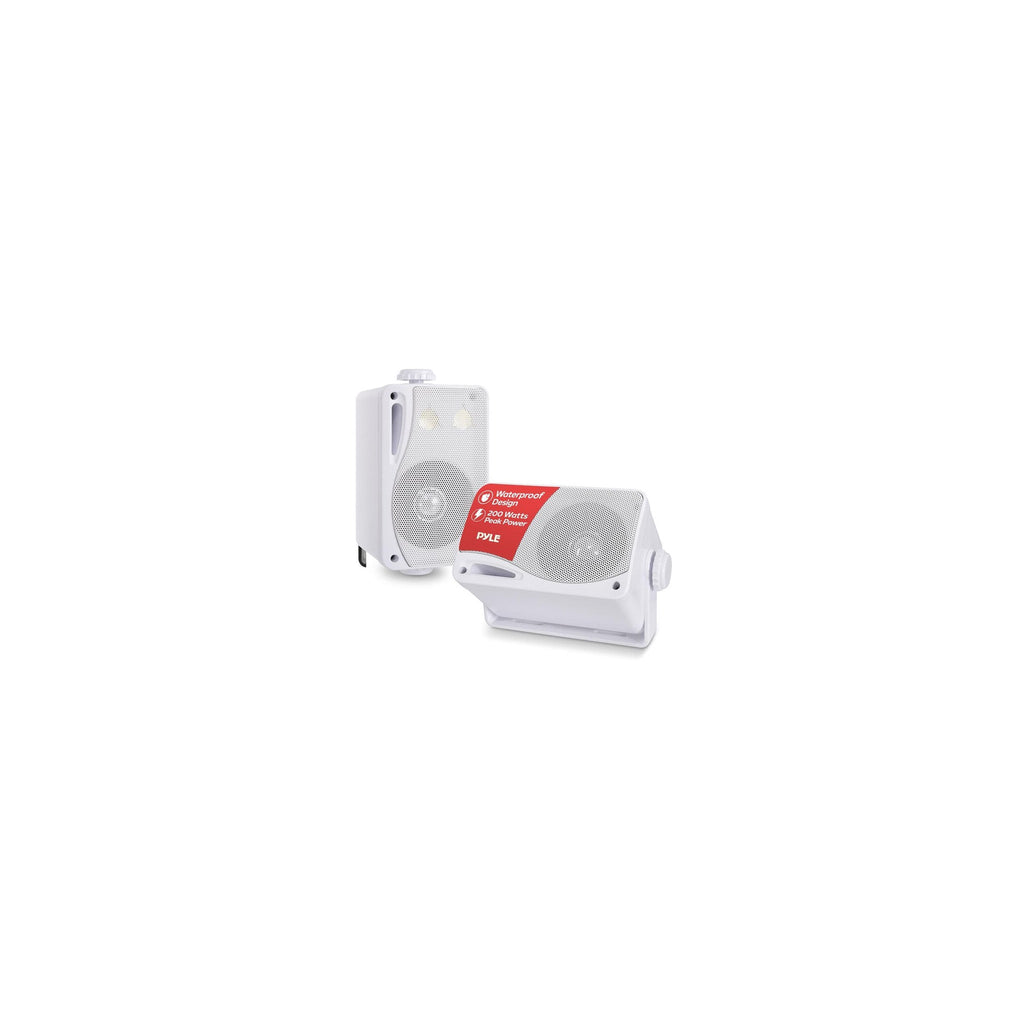Pyle PLMR24 white outdoor speakers — image 2