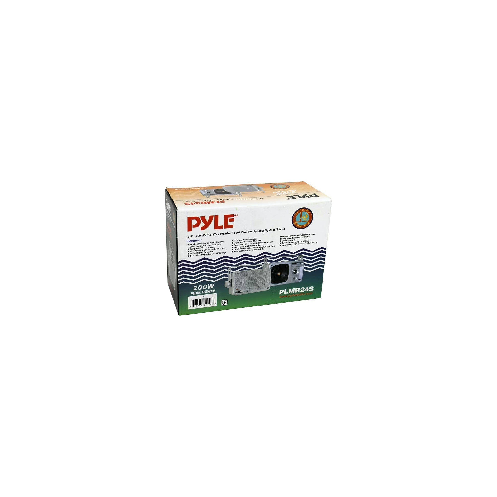 Pyle PLMR24S silver marine speakers — image 2