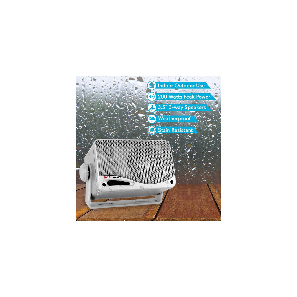 Pyle PLMR24S silver marine speakers — image 3