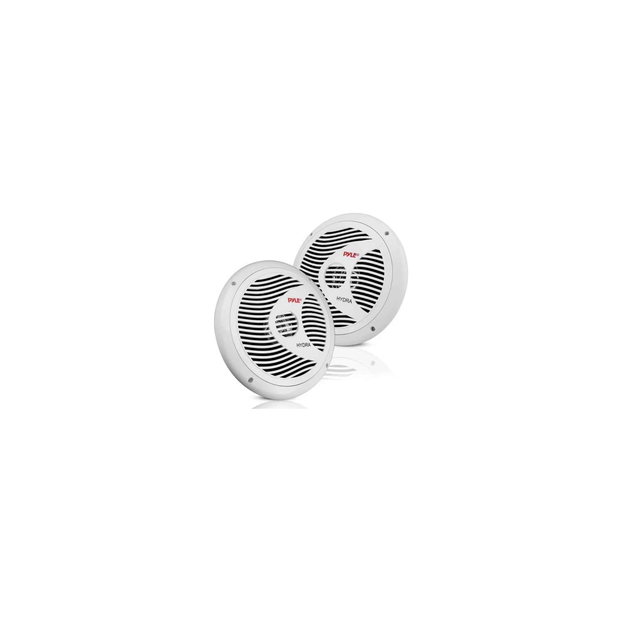 Pyle 6.5 Inch Dual Marine Speakers - 2 Way Waterproof and Weather Resistant Outdoor Audio Stereo Sound System with 150 Watt Power, Polypr...