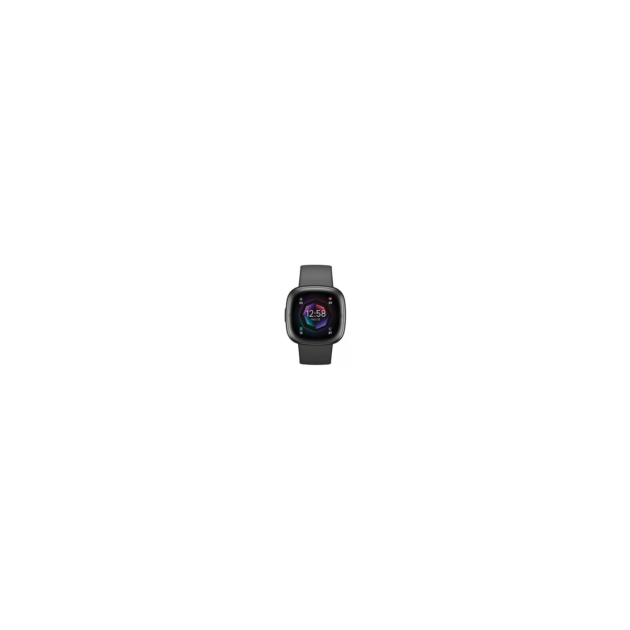 Fitbit Sense 2 Advanced Health and Fitness Smartwatch with Tools to Manage Stress and Sleep, ECG App, SpO2, 24/7 Heart Rate and GPS, Shadow Grey/Graphite, One Size (S & L Bands Included) - image 1