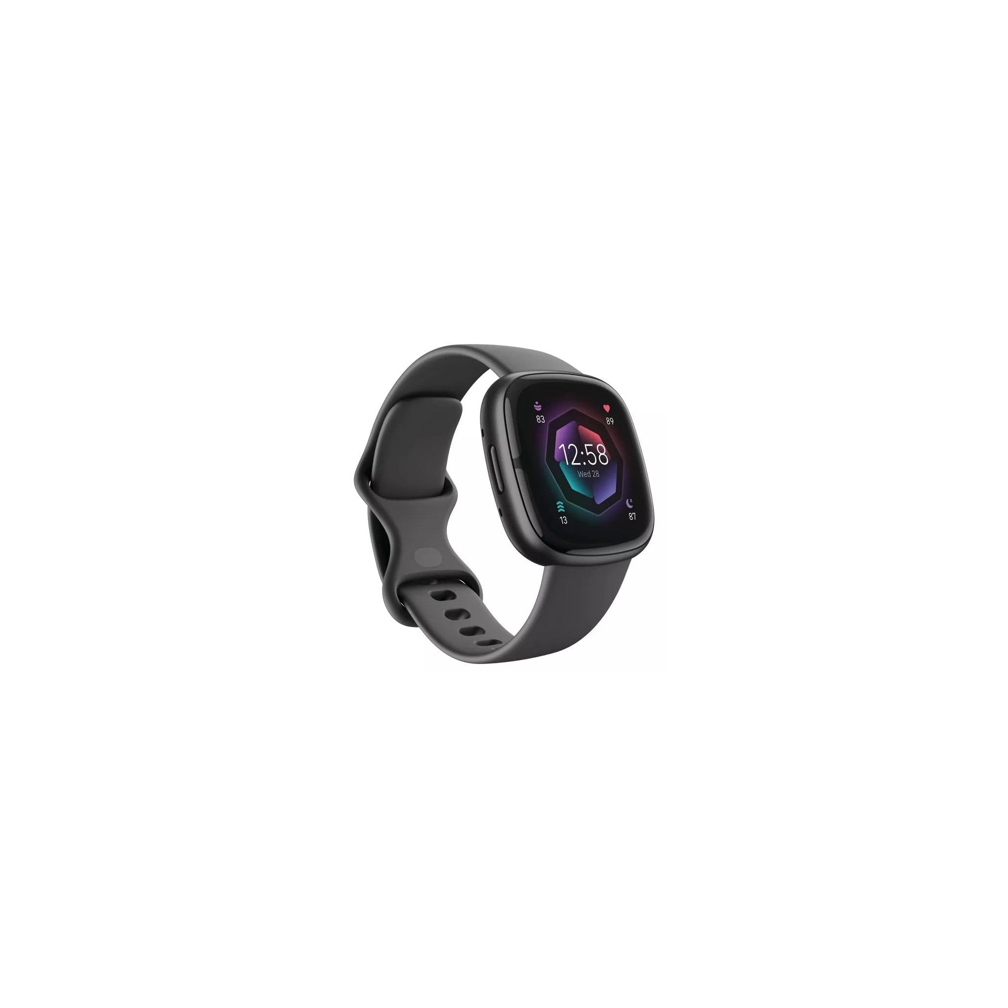 Fitbit Sense 2 Advanced Health and Fitness Smartwatch with Tools to Manage Stress and Sleep, ECG App, SpO2, 24/7 Heart Rate and GPS, Lunar White/Platinum, One Size (S & L Bands Included) - image 3