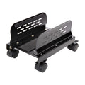 Slim Computer PC or UPS Metal Floor Stand with Adjustable Width and Locking Caster Wheels - image 1