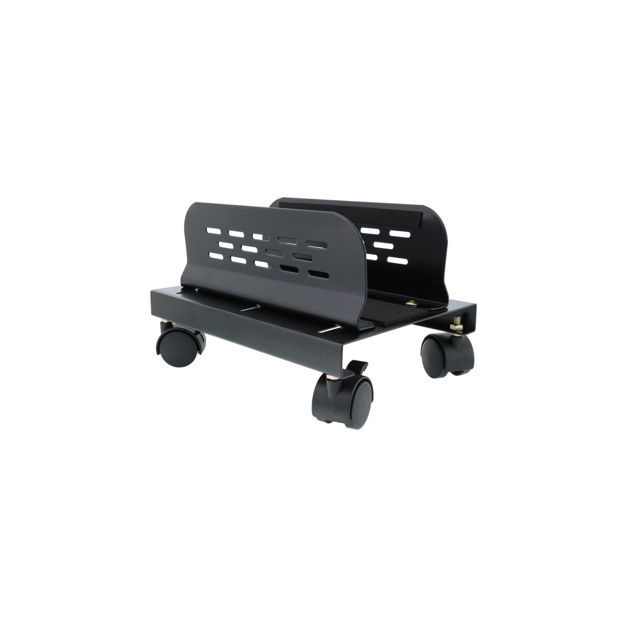 Slim Computer PC or UPS Metal Floor Stand with Adjustable Width and Locking Caster Wheels - image 3