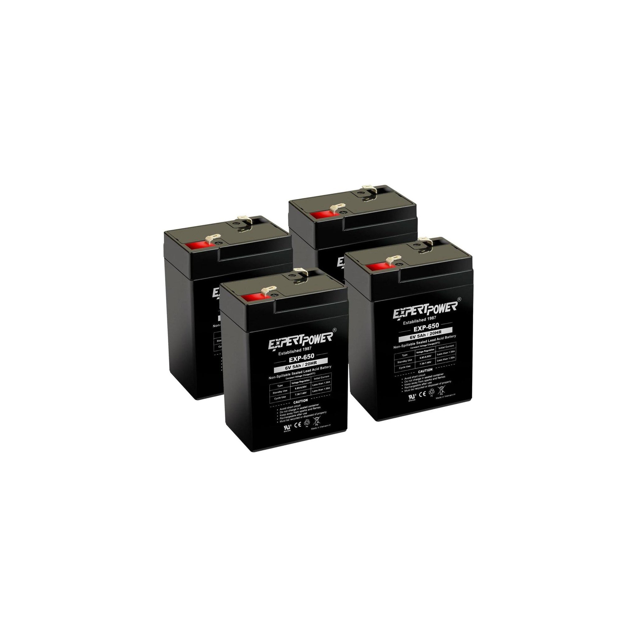 ExpertPower 6V 5Ah SLA Rechargeable Battery - image 2
