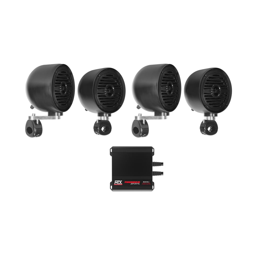 Rockville MS40B 200 Watt Marine Boat Speakers (Pair), 4 Inch, 4 Ohm, Waterproof, Compact Design, High-Fidelity Sound, UV-Resistant for Boats and Outdoor Use - image 3