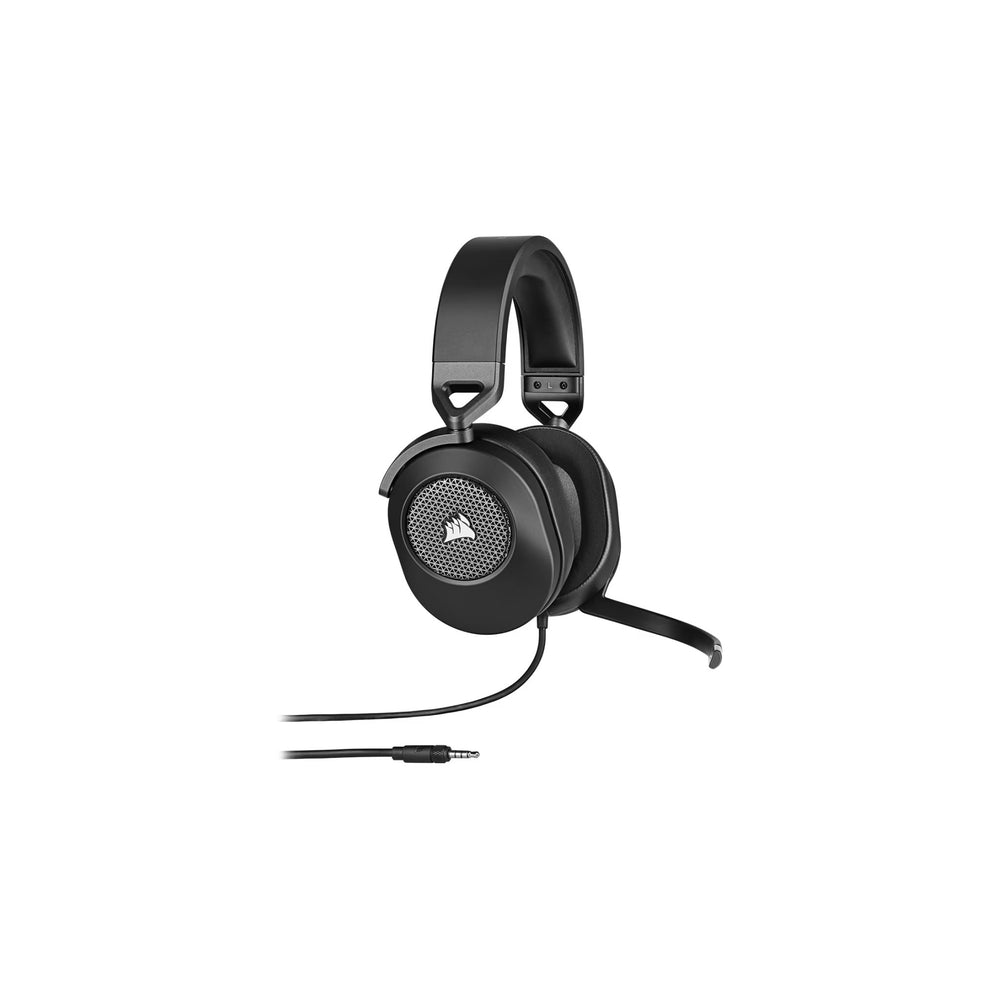 CORSAIR HS65 SURROUND Multiplatform Wired Gaming Headset – Dolby Atmos – SonarWorks SoundID – iCUE Compatible – PC, Mac, PS5, PS4, Xbox, Nintendo Switch, Mobile – Carbon - image 1