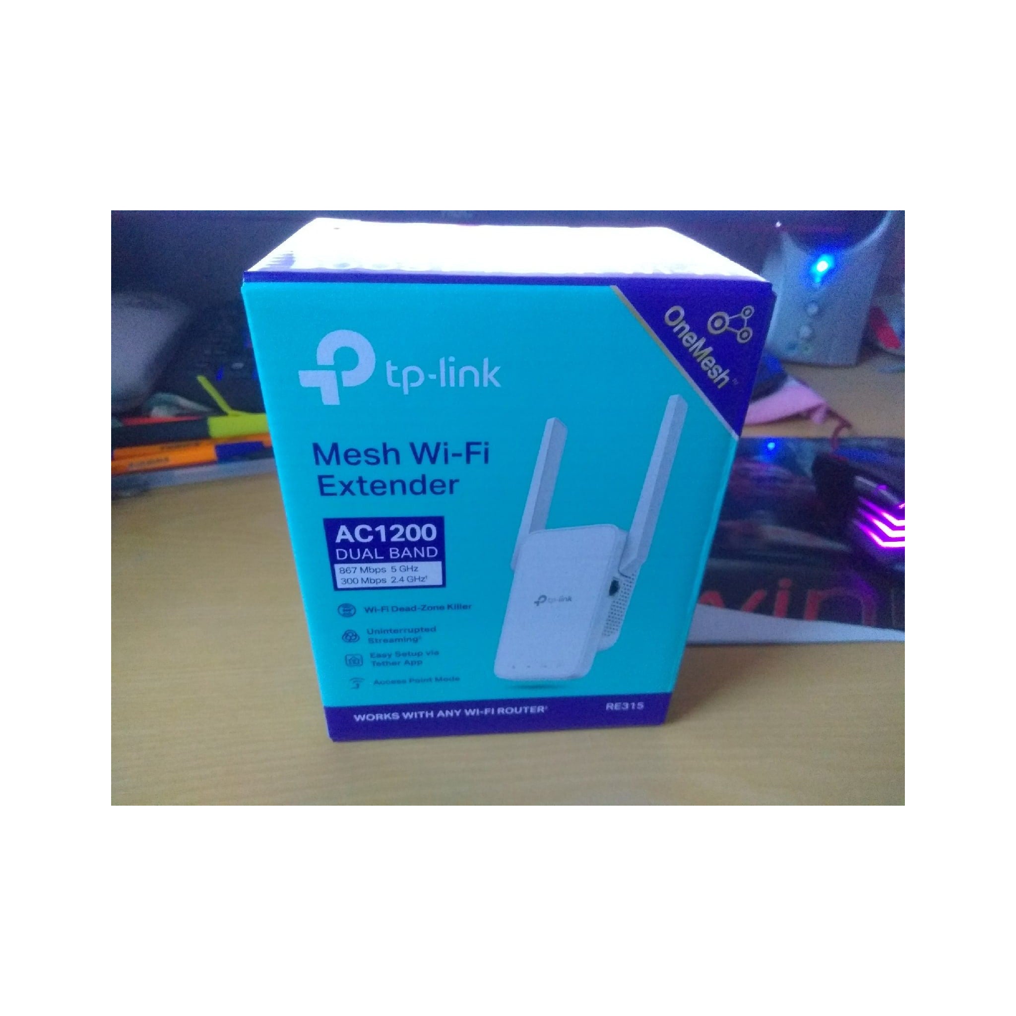 TP-Link AC1200 WiFi Extender, 2025 Wirecutter Best WiFi Extender, 1.2Gbps home signal booster, Dual Band 5GHz/2.4GHz, Up to 1600 Sq.ft and 32 Devices, EasyMesh Compatible, One Ethernet Port (RE315) - image 3