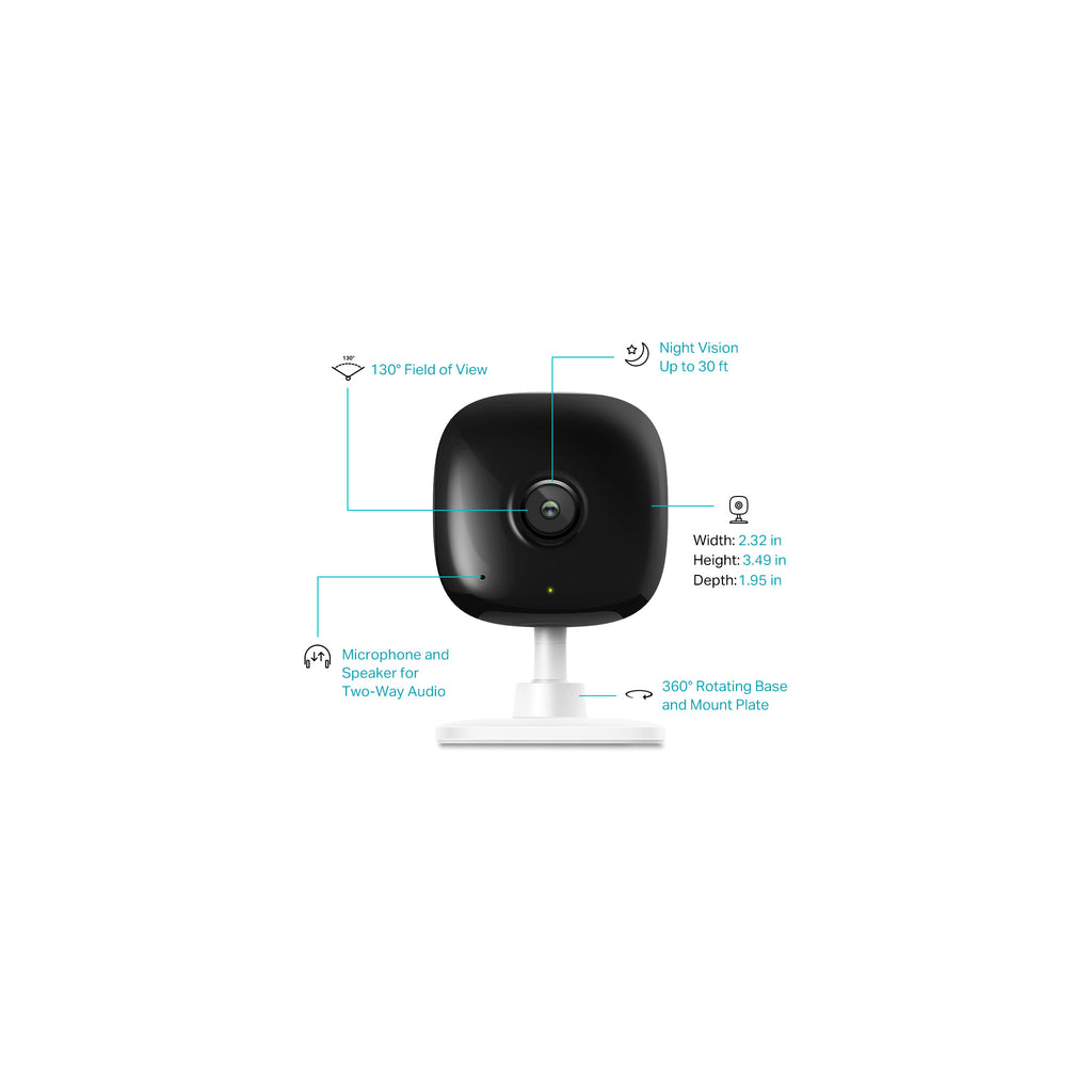 Kasa Smart Security Camera for Baby monitor, 1080p HD Indoor-Camera for Home Security with Motion Detection, Two-Way Audio, Night Vision, Cloud & SD Card Storage, Works with Alexa & Google Home (EC60) - image 3