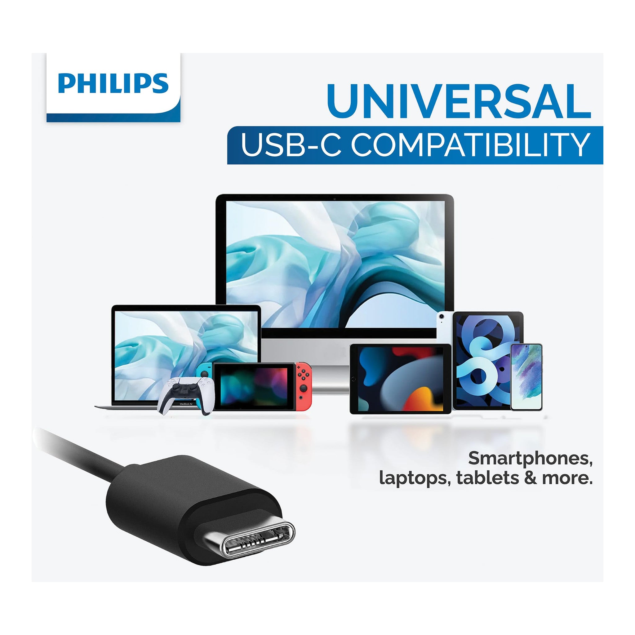 Philips USB C Earbuds Wired with Microphone, in Ear Type C Headphones with mic, Powerful Bass, Lightweight, USB-C Wired Earphones, 3-Button in-line Remote Ear Buds (Black) - image 2