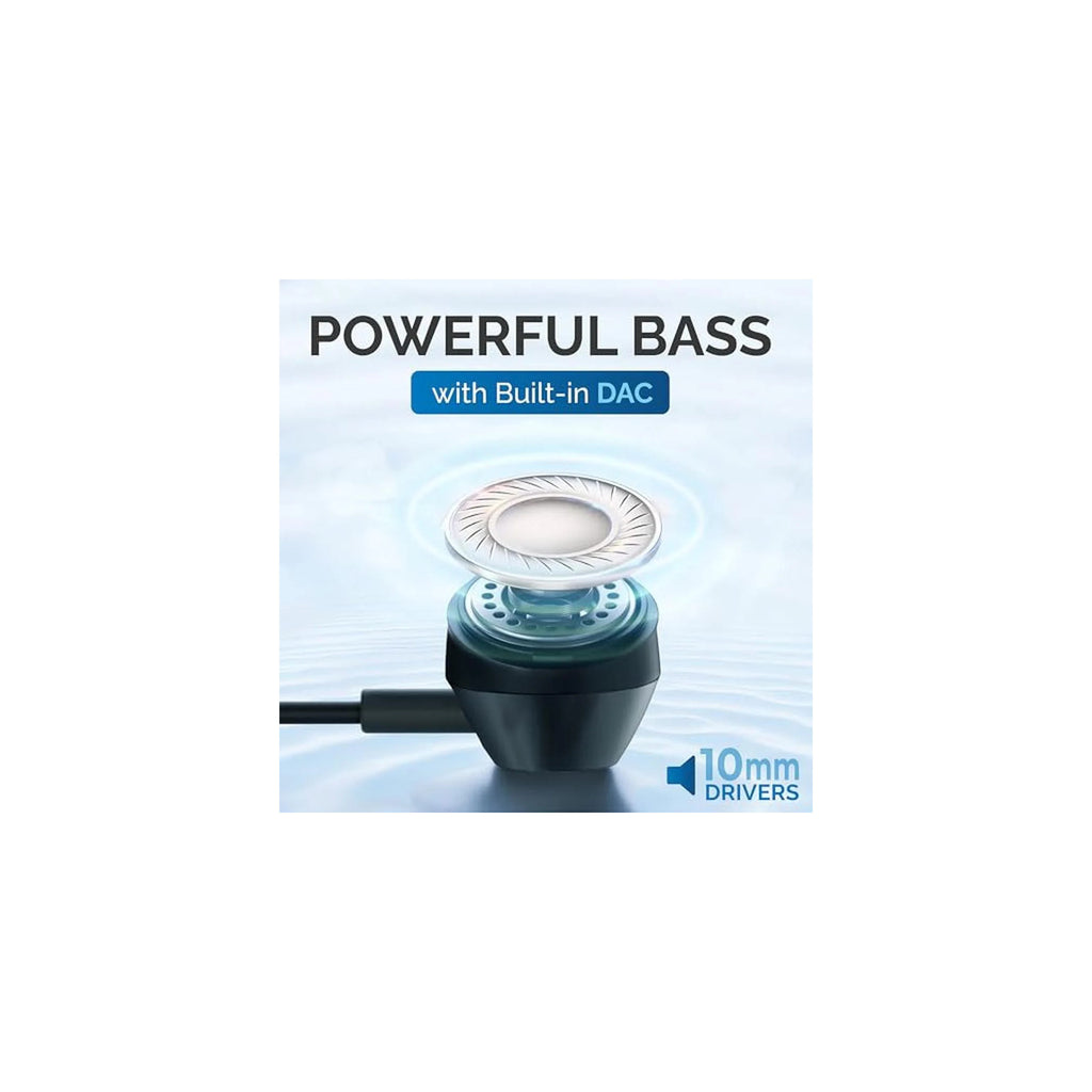 Philips USB C Earbuds Wired with Microphone, in Ear Type C Headphones with mic, Powerful Bass, Lightweight, USB-C Wired Earphones, 3-Button in-line Remote Ear Buds (Black) - image 3
