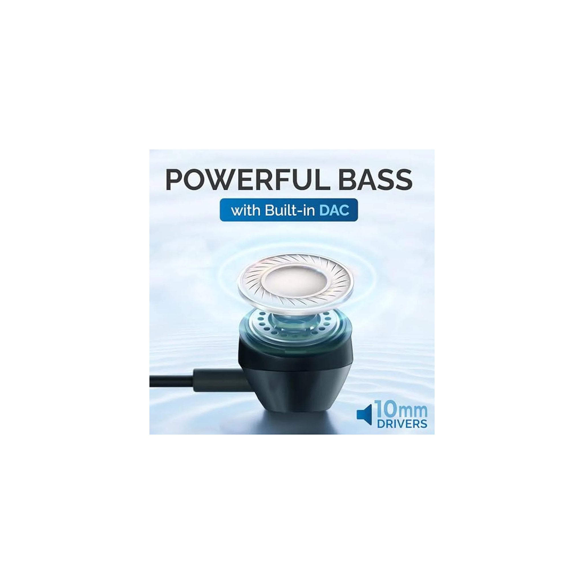 Philips USB C Earbuds Wired with Microphone, in Ear Type C Headphones with mic, Powerful Bass, Lightweight, USB-C Wired Earphones, 3-Button in-line Remote Ear Buds (Black) - image 3