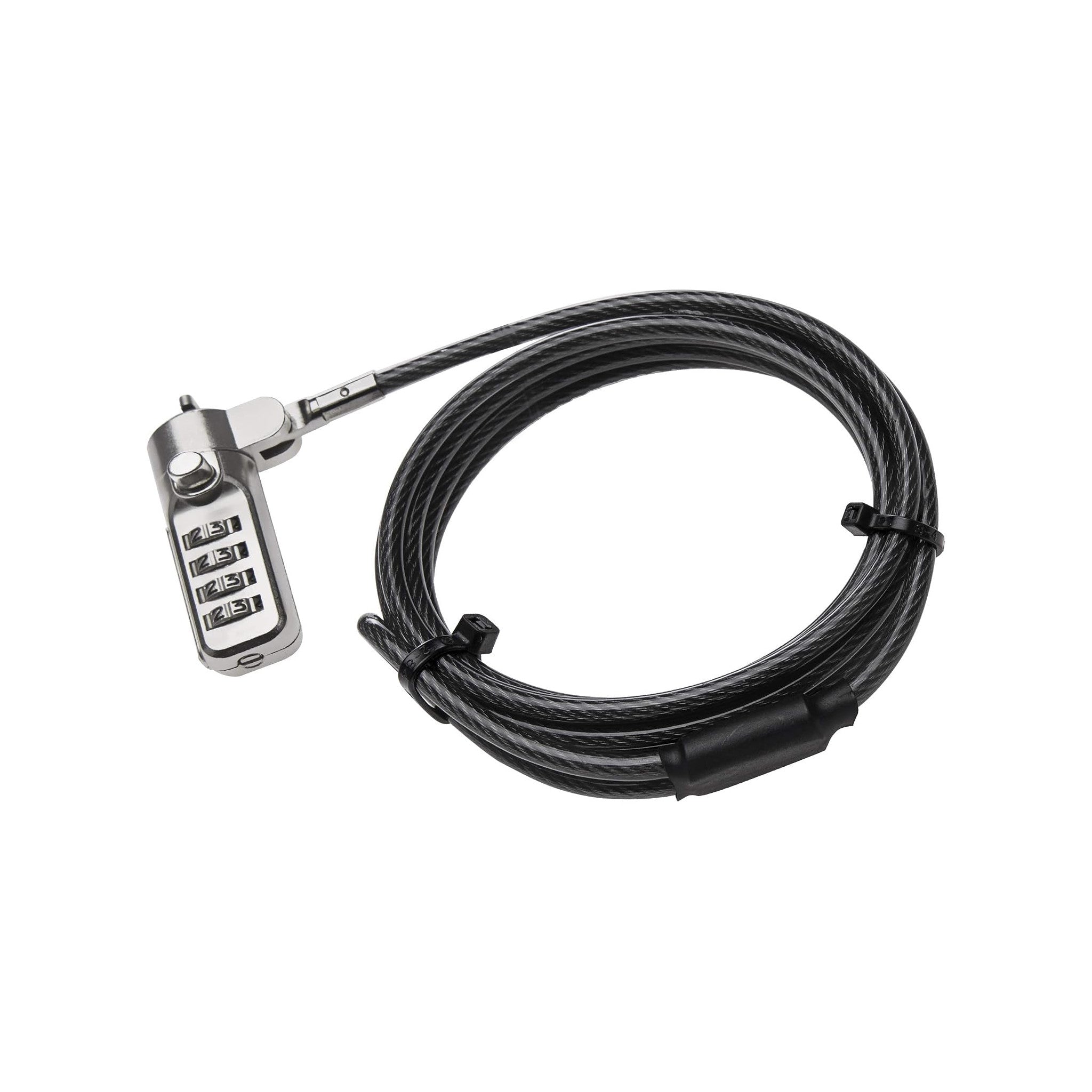 Amazon Basics Combination, 6-Foot Carbon Steel Cable Lock for Laptop, PC, Monitors, Projectors, Docks - image 1