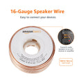 Amazon Basics Speaker Cable, Easy Assembly, 16-Gauge, Bronze, 100 ft - image 1